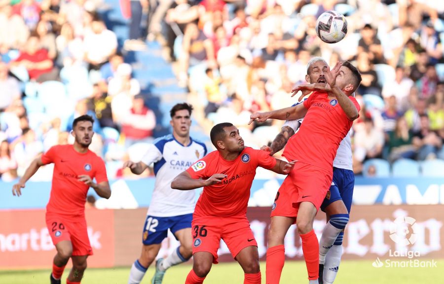 El Andorra sorprendió en la primera parte al Zaragoza con un gol en la única ocasión que tuvo. Foto: LaLiga