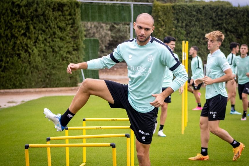 Jeremy Blasco en un entrenamiento