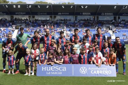 Último once de la temporada 2023/24 de la SD Huesca. Foto: LaLiga