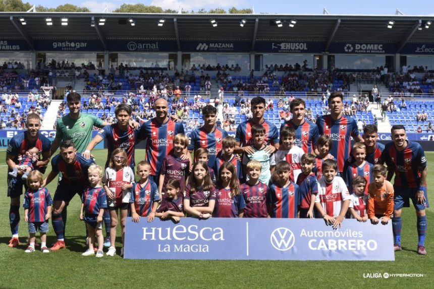 Último once de la temporada 2023/24 de la SD Huesca. Foto: LaLiga