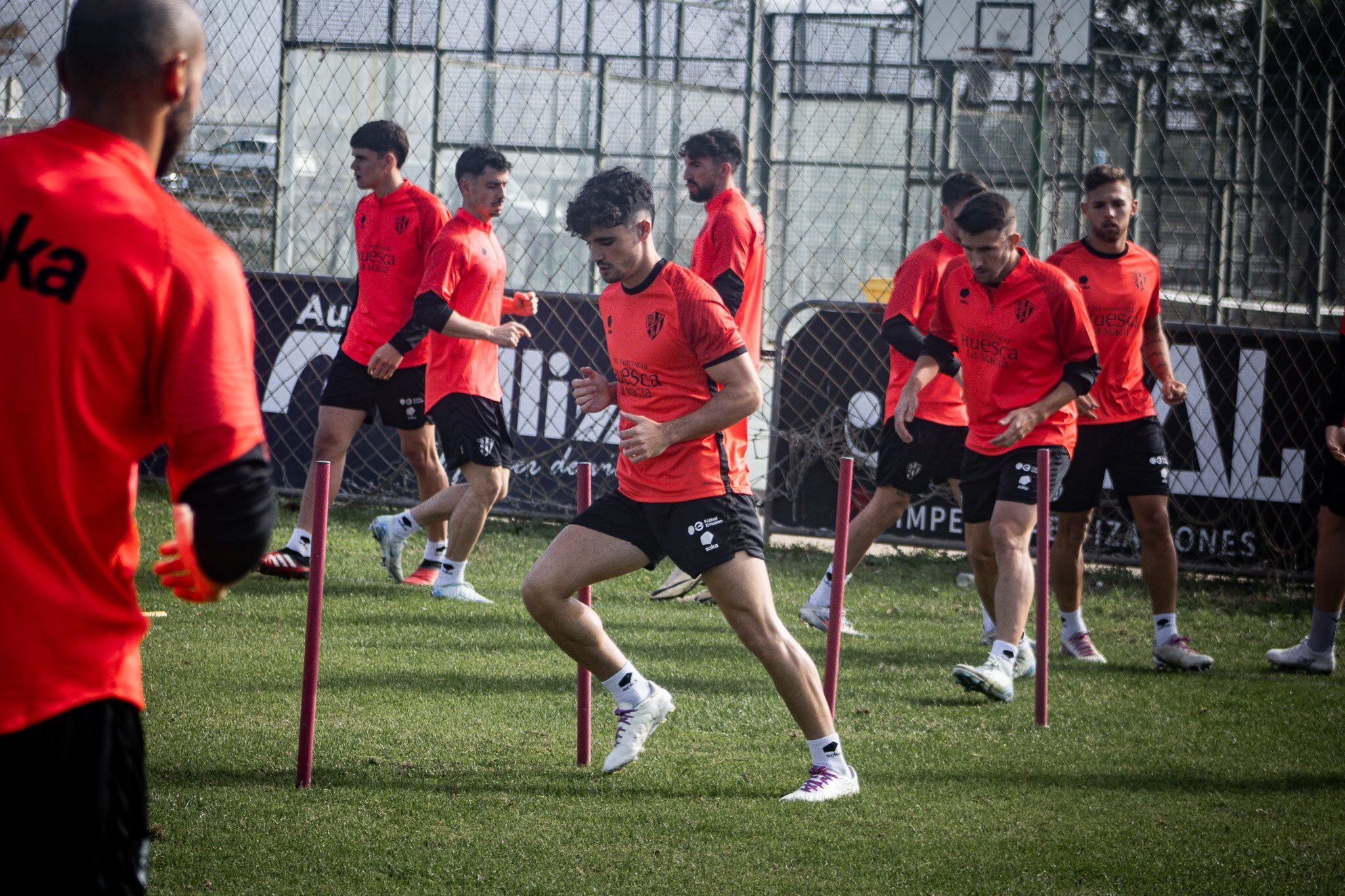 Entrenamiento del Huesca en Cartagena