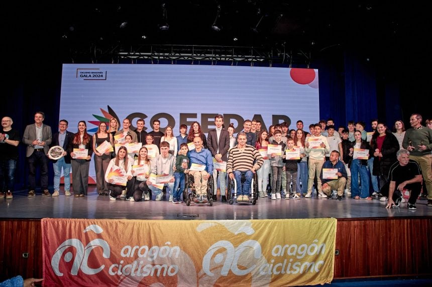 Gala federación aragonesa ciclismo.