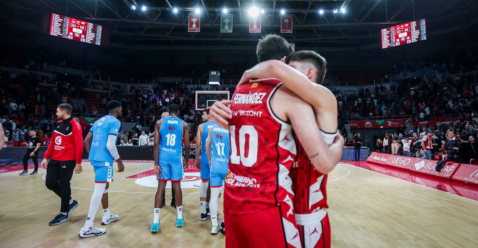 Contra Río Breogán se consiguió un triunfo histórico. Foto: Casademont Zaragoza 