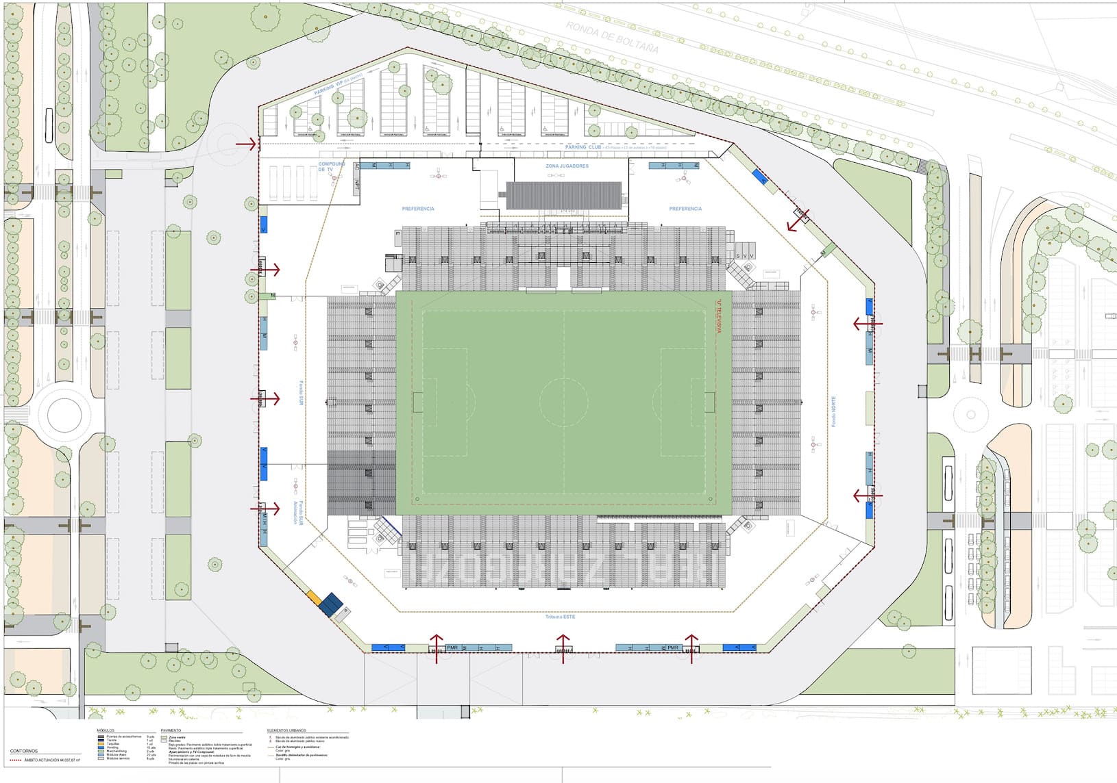 estadio modular real zaragoza.